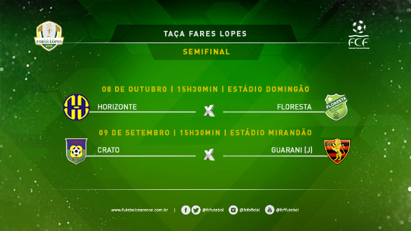 Arte semifinal Taca Fares Lopes
