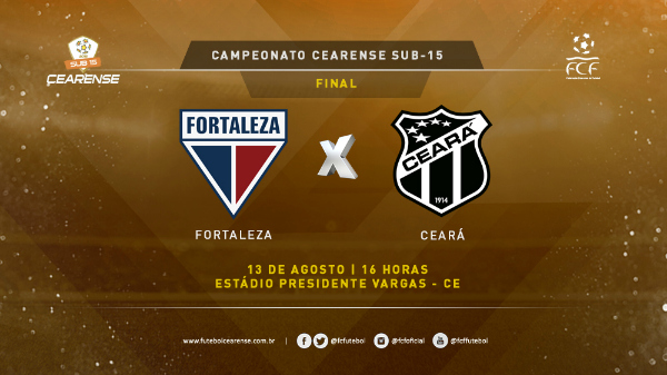 Fortaleza x Ceara final Sub-15 arte