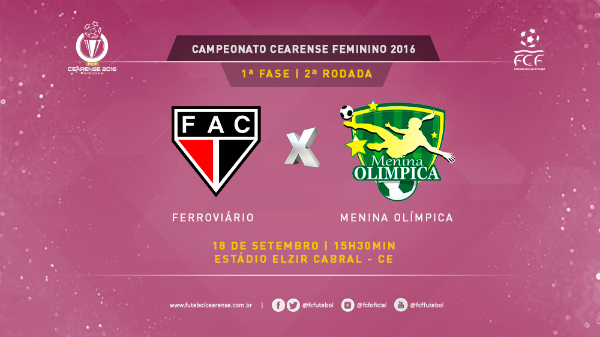 Menina Olimpica x Ferroviario 2a rodada Cearense Feminino