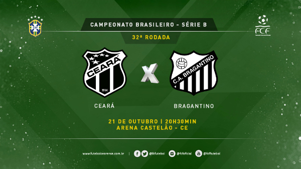 Ceara x Bragantino arte Serie B 2016