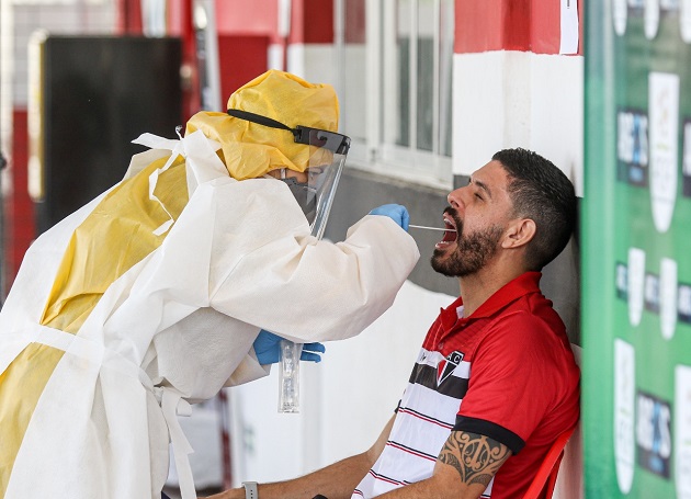 Atleta do Ferroviario nos testes para Covid